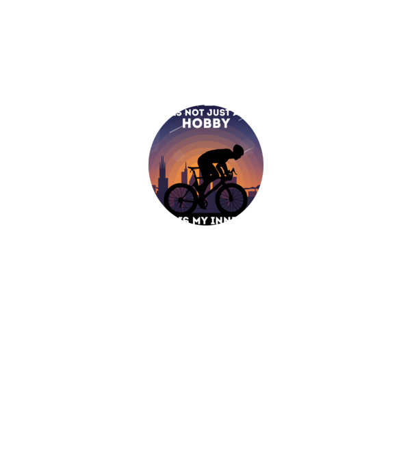 cycling is not just a hobby model gri pe tricou
