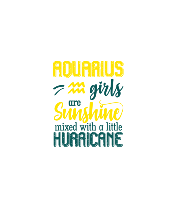 Sunshine with Hurricane AQUARIUS model negru pe tricou