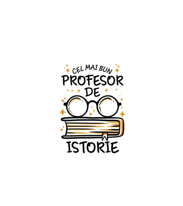 Cel mai profesor istorie model alb pe tricou