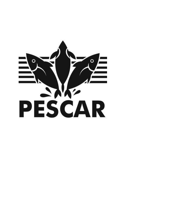 Pescar original model alb pe tricou