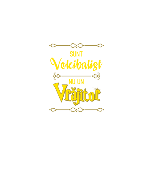 sunt voleibalist, nu un vrăjitor model negru pe tricou