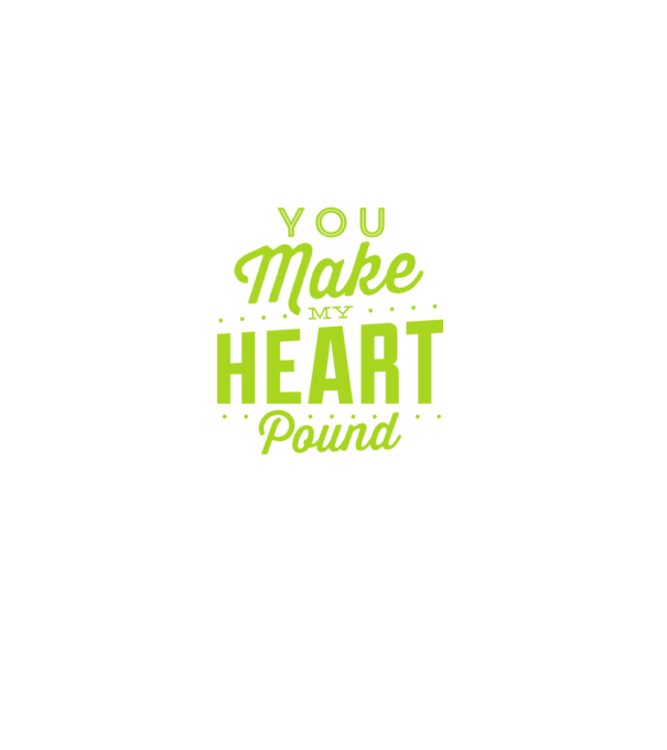 Make my heart model negru pe tricou