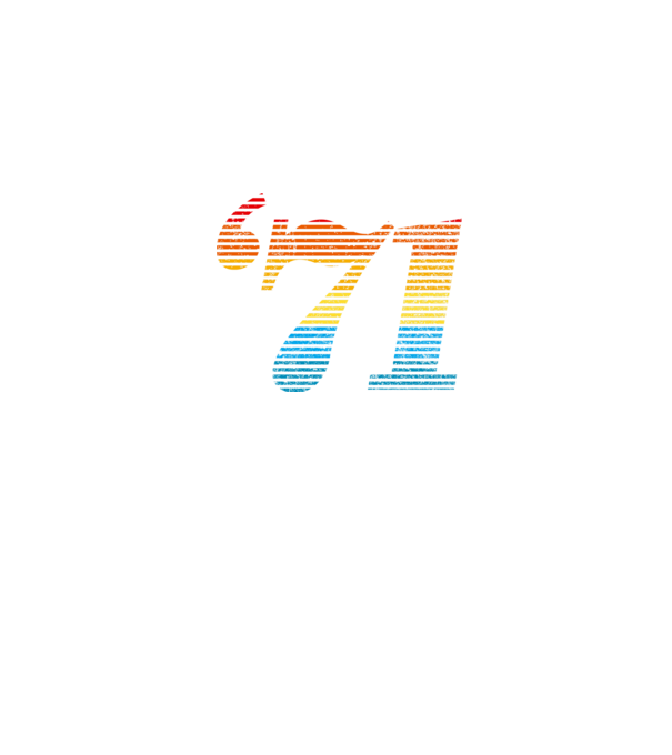 Retro Birthday 1971 model alb pe tricou