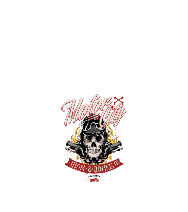 Motor City model negru pe tricou