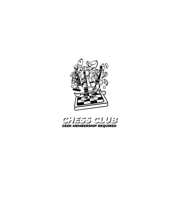 chess club model gri pe tricou