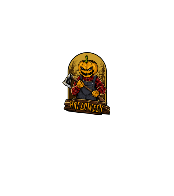 Scary halloween model negru pe tricou