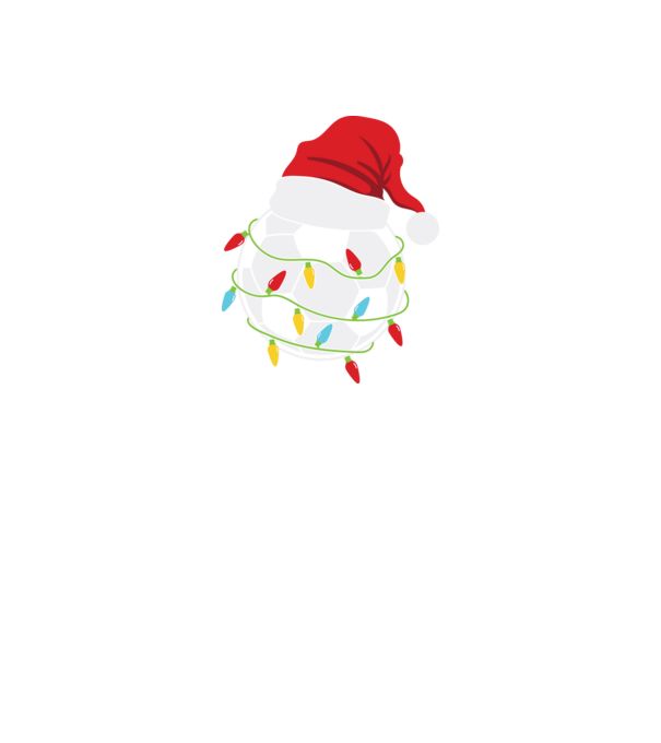 Football christmas model negru pe tricou