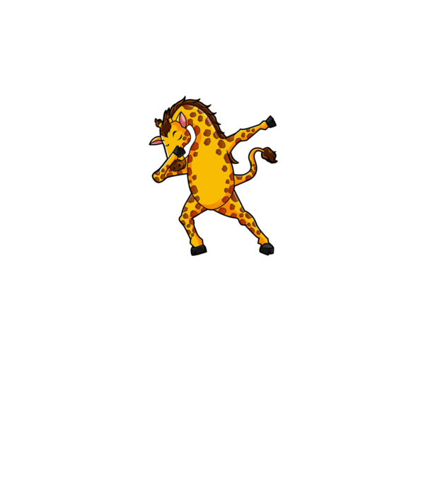 Girafă DAB model gri pe tricou