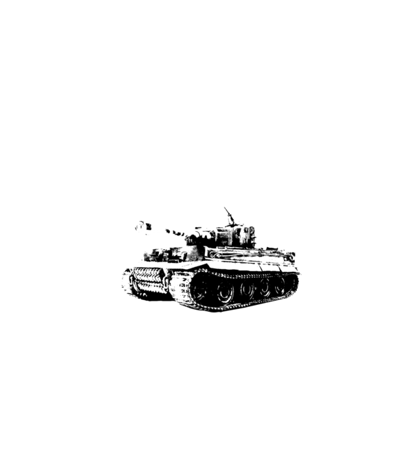 Panzer VI tiger model negru pe tricou