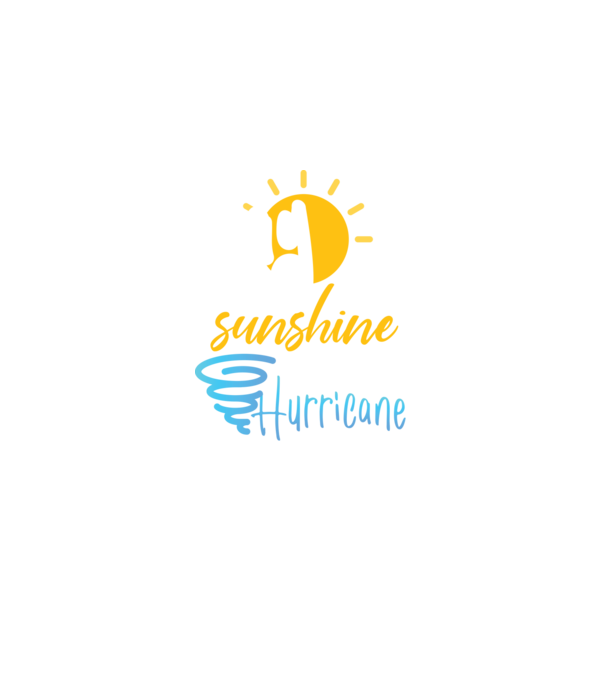 May Girls are Sunshine mixed with a little Hurricane model negru pe tricou
