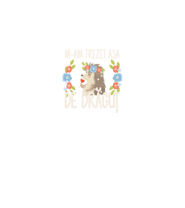 M-am trezit așa de drăguț model albastru deschis pe tricou
