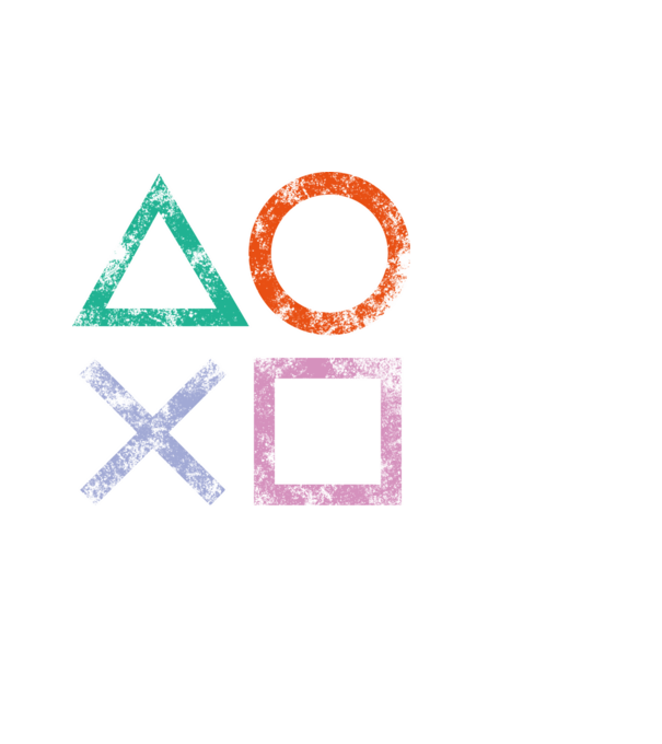 PlayStation icon model negru pe tricou