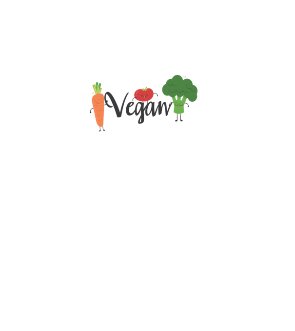 Vegan veggies model alb pe tricou