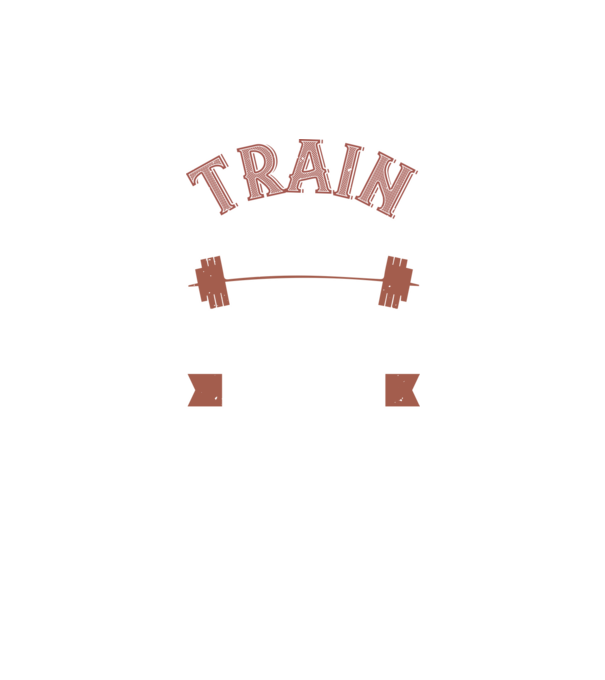 Train Hard model negru pe tricou