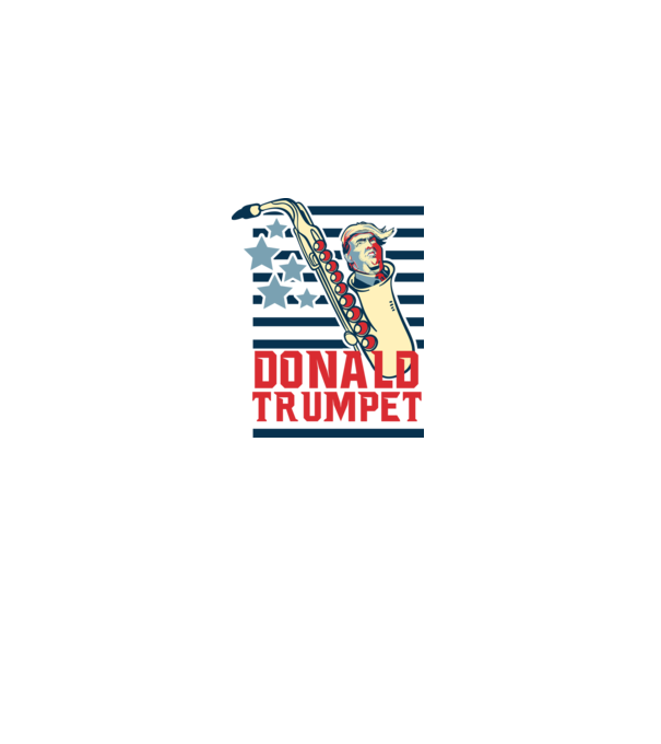 donald trumpet yoh model alb pe tricou