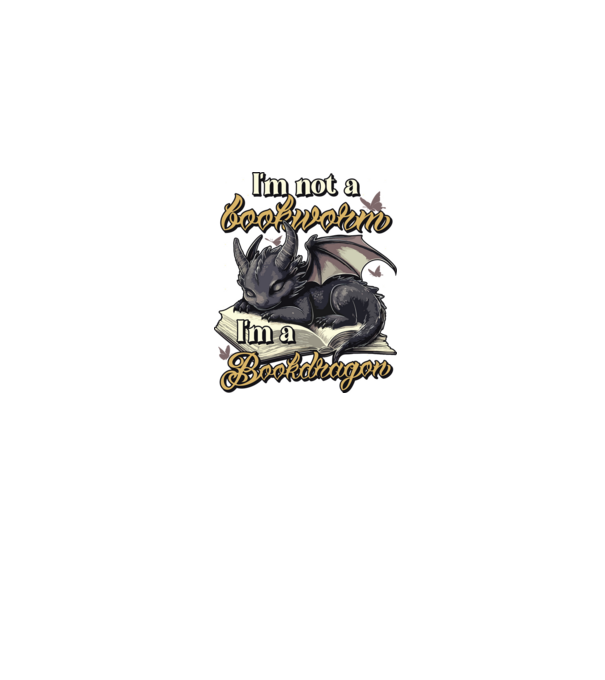 I am not a bookworm i am a bookdragon model albastru jeanși pe tricou