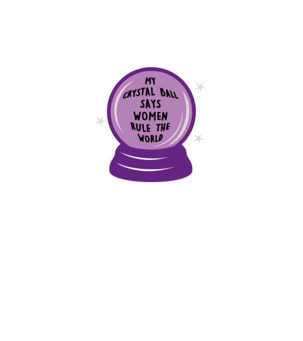 Women rule the world model gri pe tricou