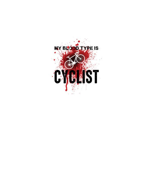 My blood type model alb pe tricou