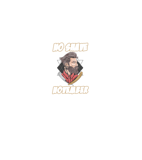 No shave November model negru pe tricou