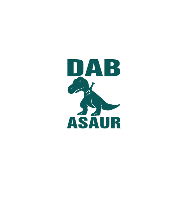 Dabasaur model negru pe tricou