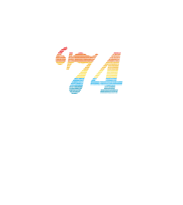 Retro Birthday 1974 model alb pe tricou