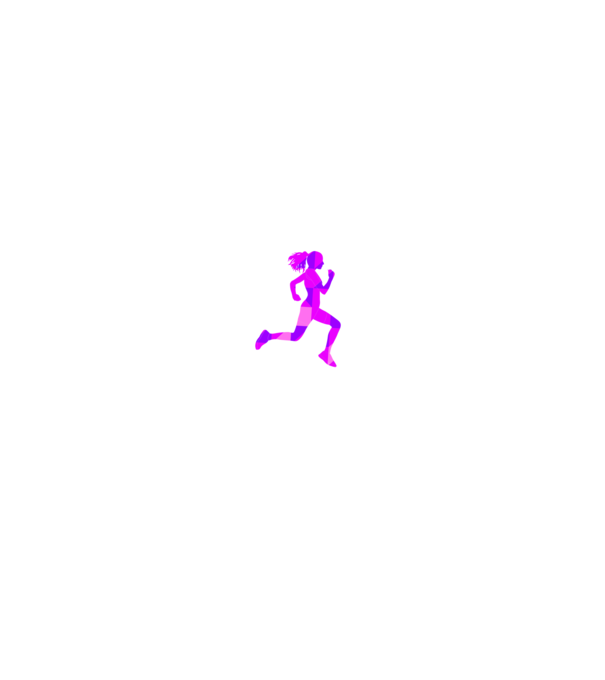 I run like a girl model alb pe tricou