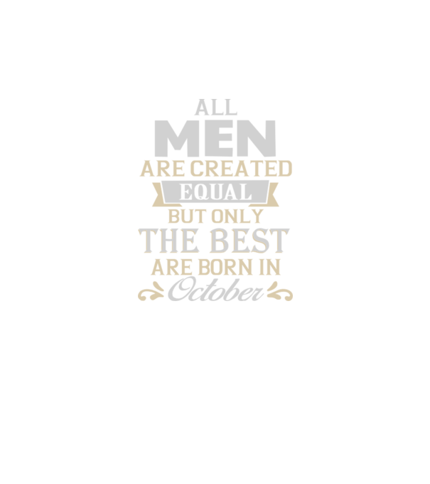 All men created equal but only the beat are born in october model roșu pe tricou