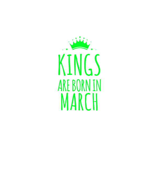 Kings are born in - March model albastru regal pe tricou