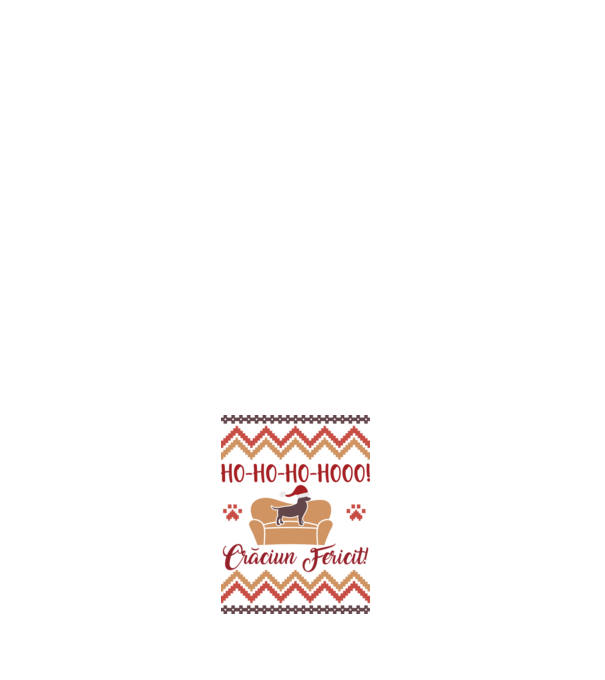 un Crăciun ho-ho-hoo-hoo fericit! model negru pe tricou