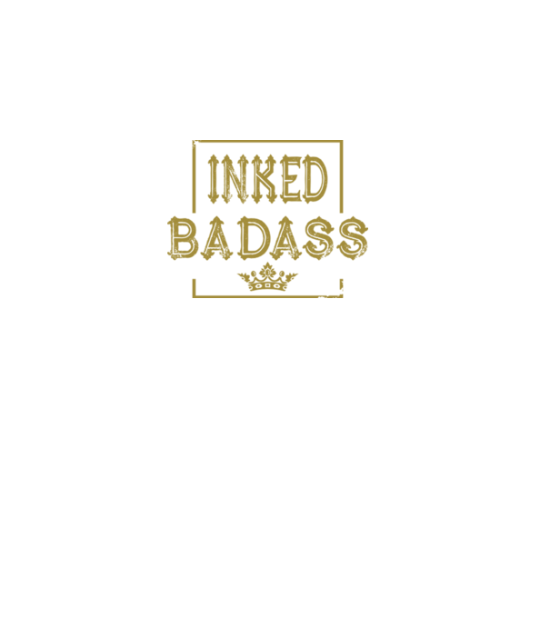Inked Badass model negru pe tricou