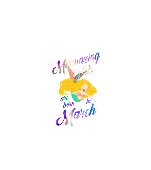 Mermazing girls are born march model negru pe tricou