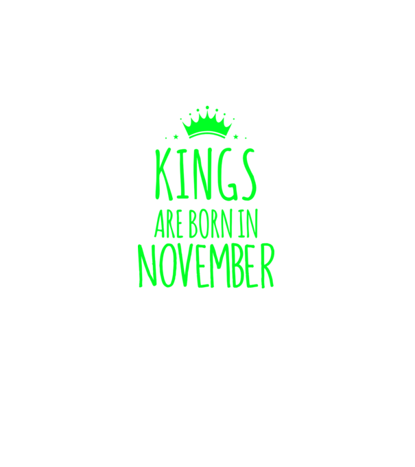 Kings are born in - November model gri închis pe tricou