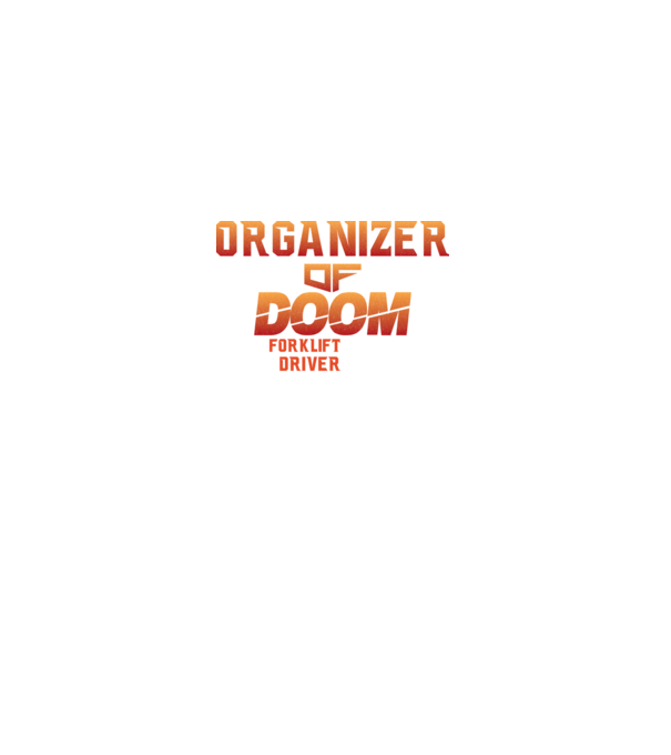organizer of DOOM model negru pe tricou
