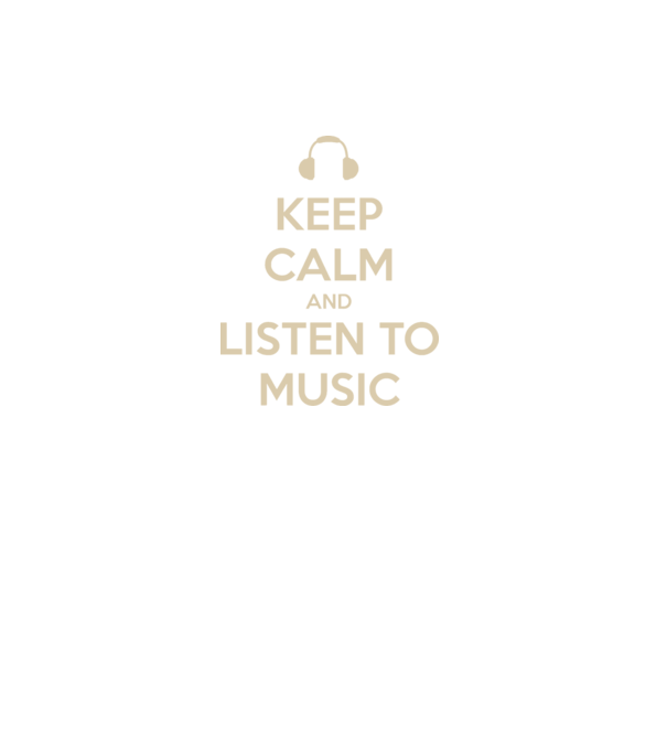 keep calm and listen to music model gri închis pe tricou