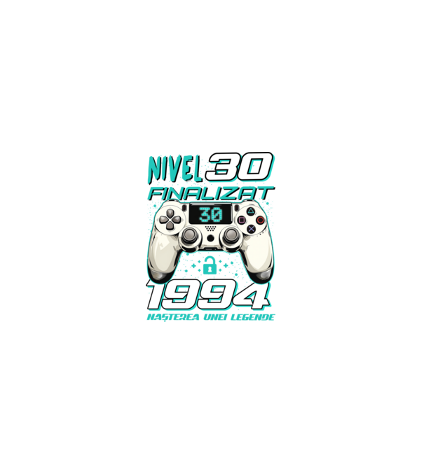 Nivel finalizat 30 1995 model negru pe tricou
