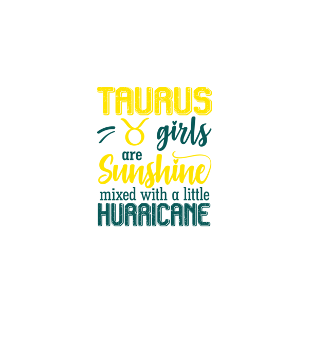 Sunshine with Hurricane TAURUS model negru pe tricou