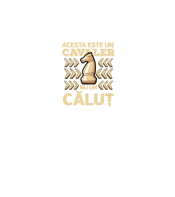 Acesta este un cavaler, nu un căluț model negru pe tricou