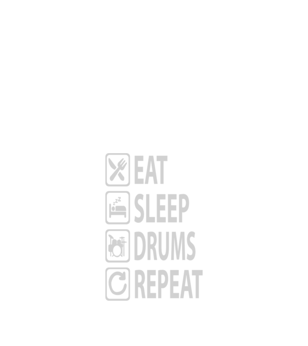 Eat Sleep Drum Repeat model negru pe tricou