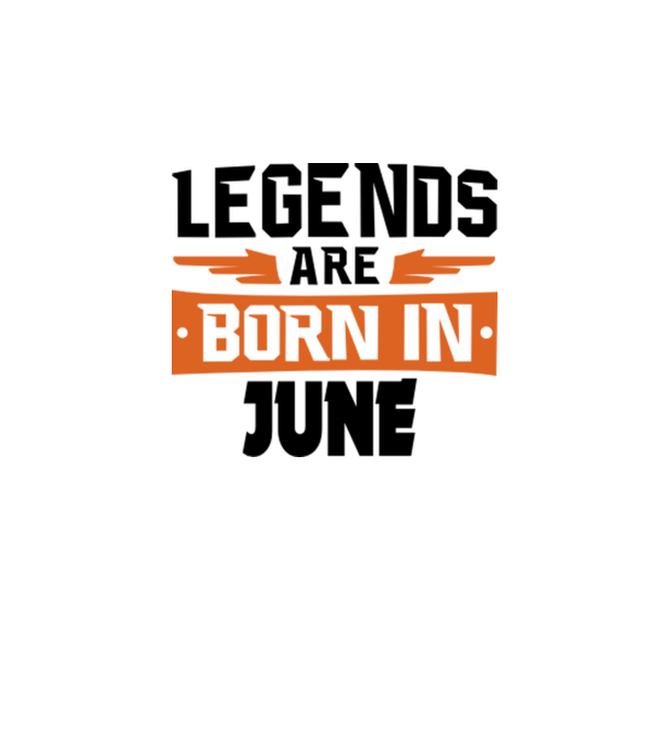 Legends are born in June model gri pe tricou