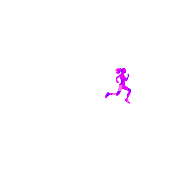 I run like a girl model galben neon pe tricou