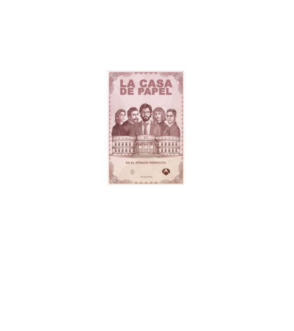 la casa de papel poster model negru pe tricou