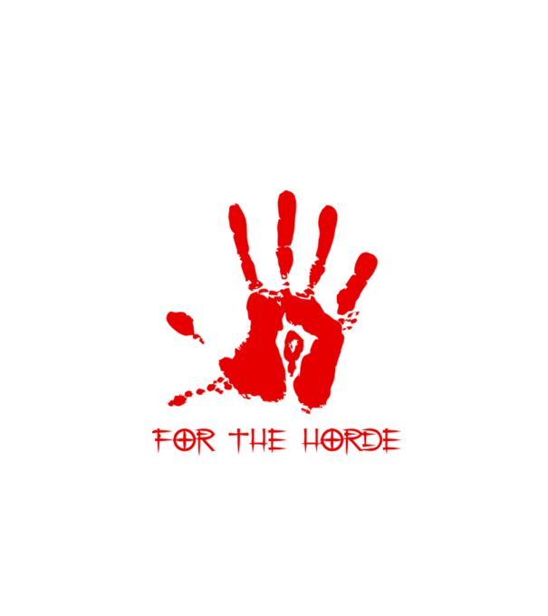 For The Horde Hand model negru pe tricou