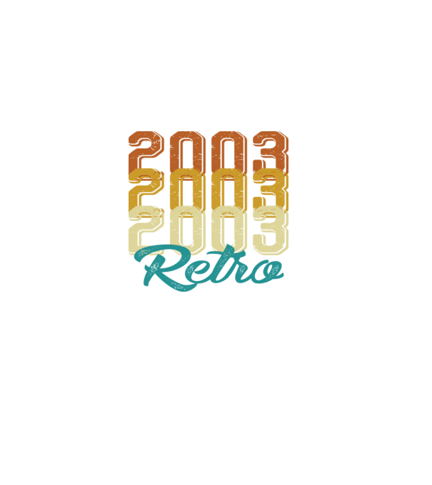 Retro 2003 model negru pe tricou