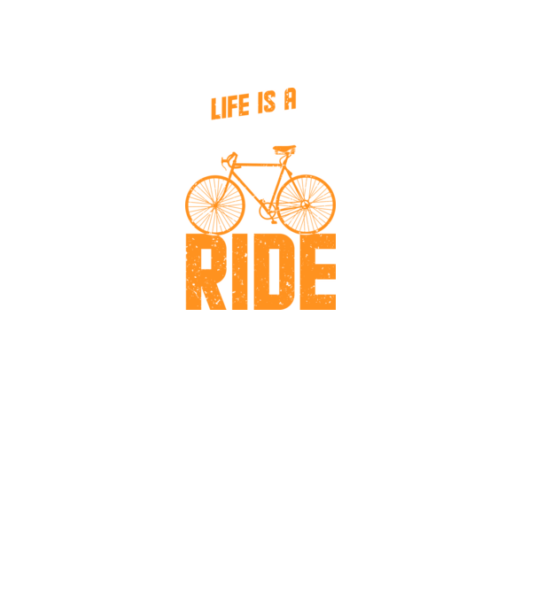 Life is a beautiful ride model negru pe tricou