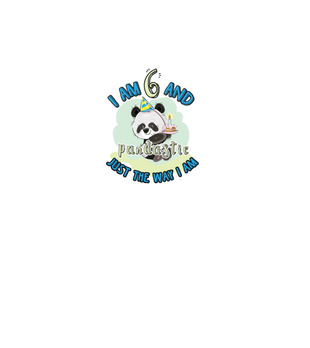 PANDASTIC 6 model alb pe tricou
