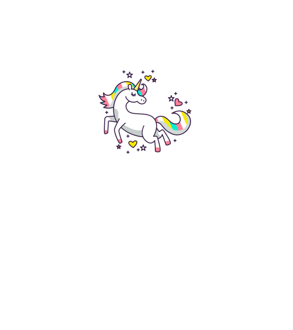 Unicorn Spark model gri pe tricou