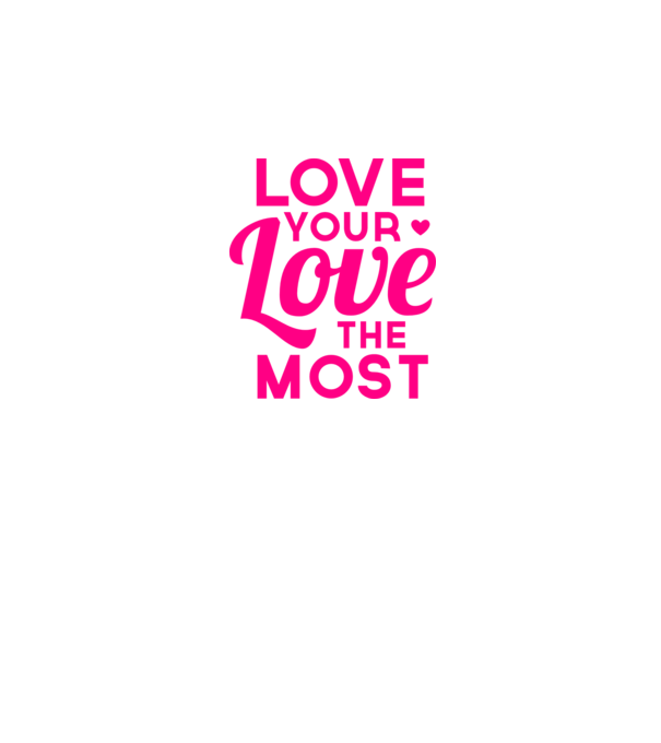 love most model alb pe tricou