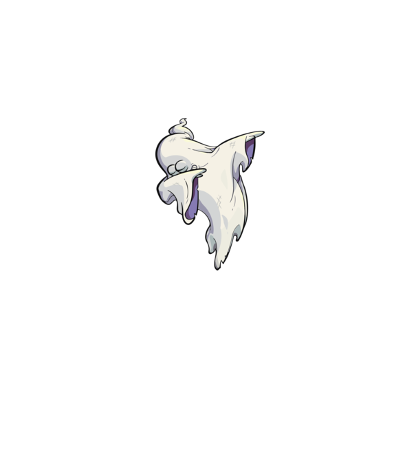 Dab ghost model albastru jeanși pe tricou