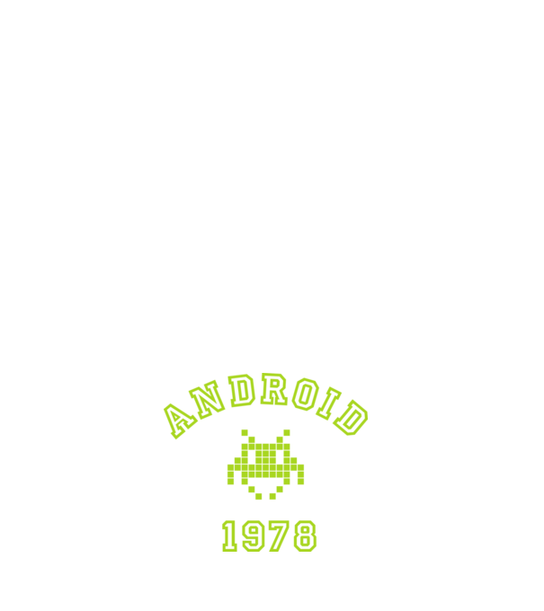 android model negru pe tricou