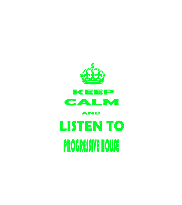 Keep Calm and Listen to prog-house model negru pe tricou